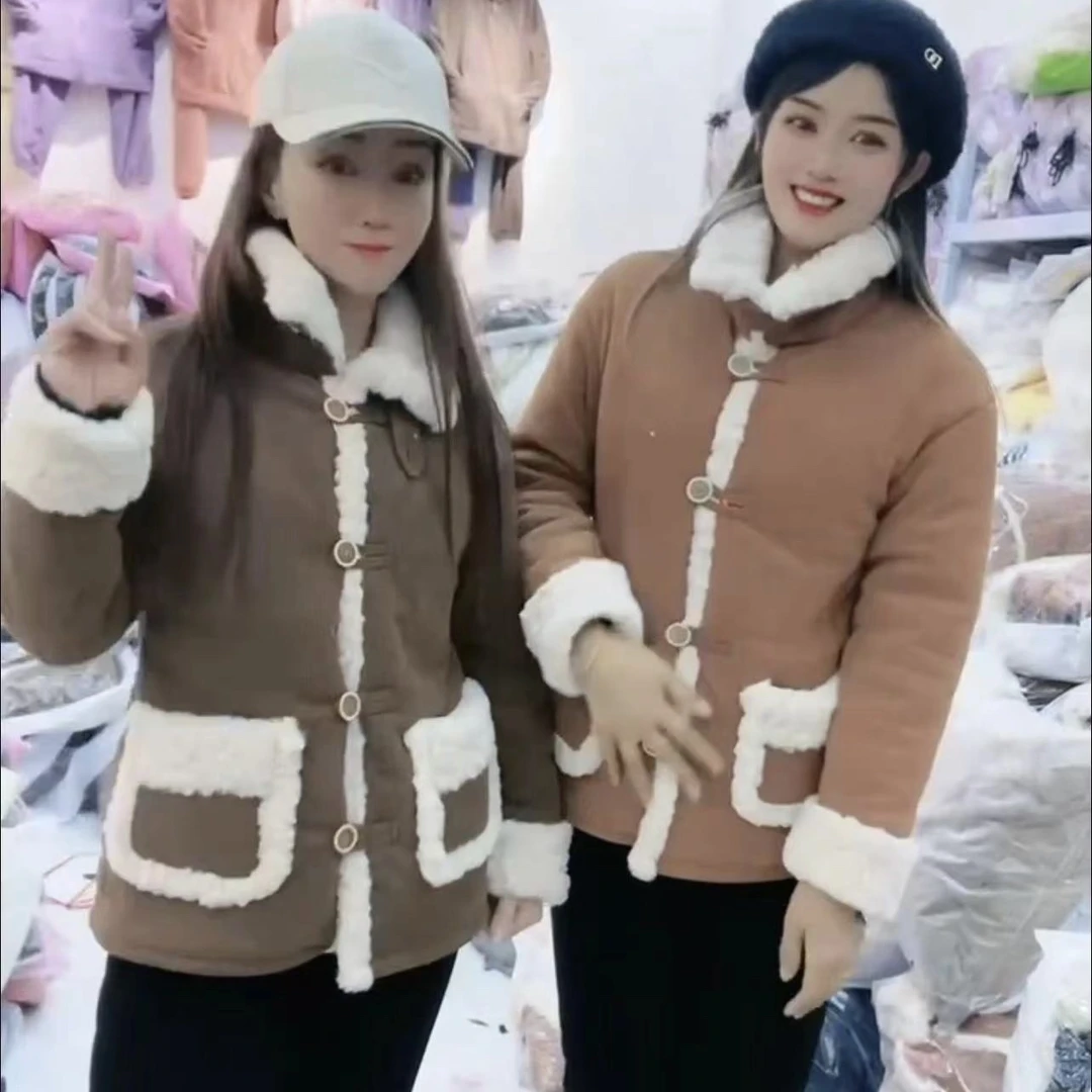 冬季加绒加厚保暖可外穿家居服套