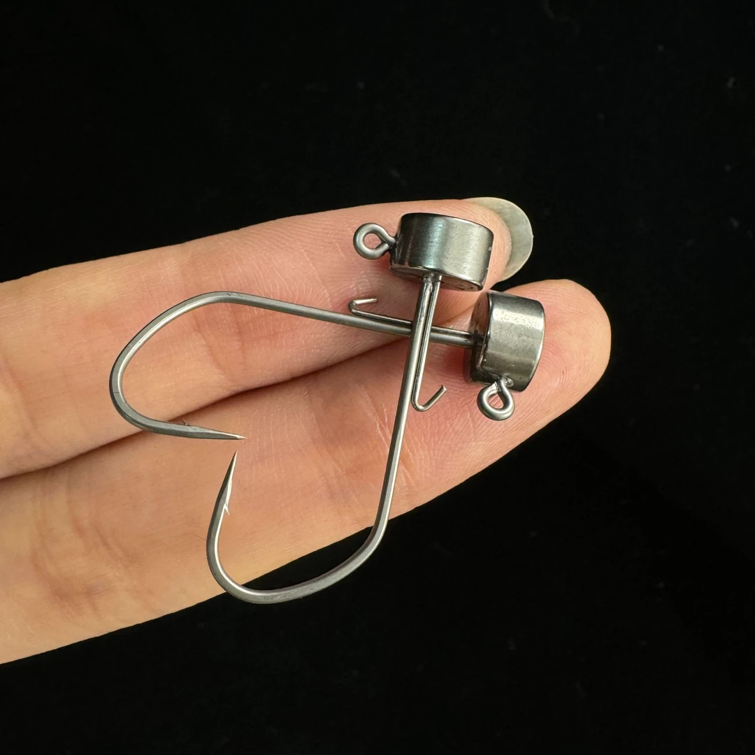 【驯鱼高手】钨钢内德钩 鲈鱼正钓 内德钓组路亚软饵防脱饵铅头钩