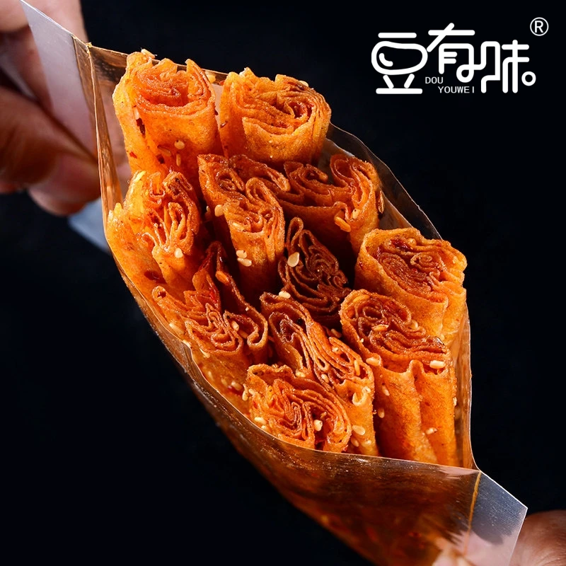 爆辣豆卷网红豆皮辣条组合湖南特产怀旧零食小卖部魔鬼辣麻辣小吃