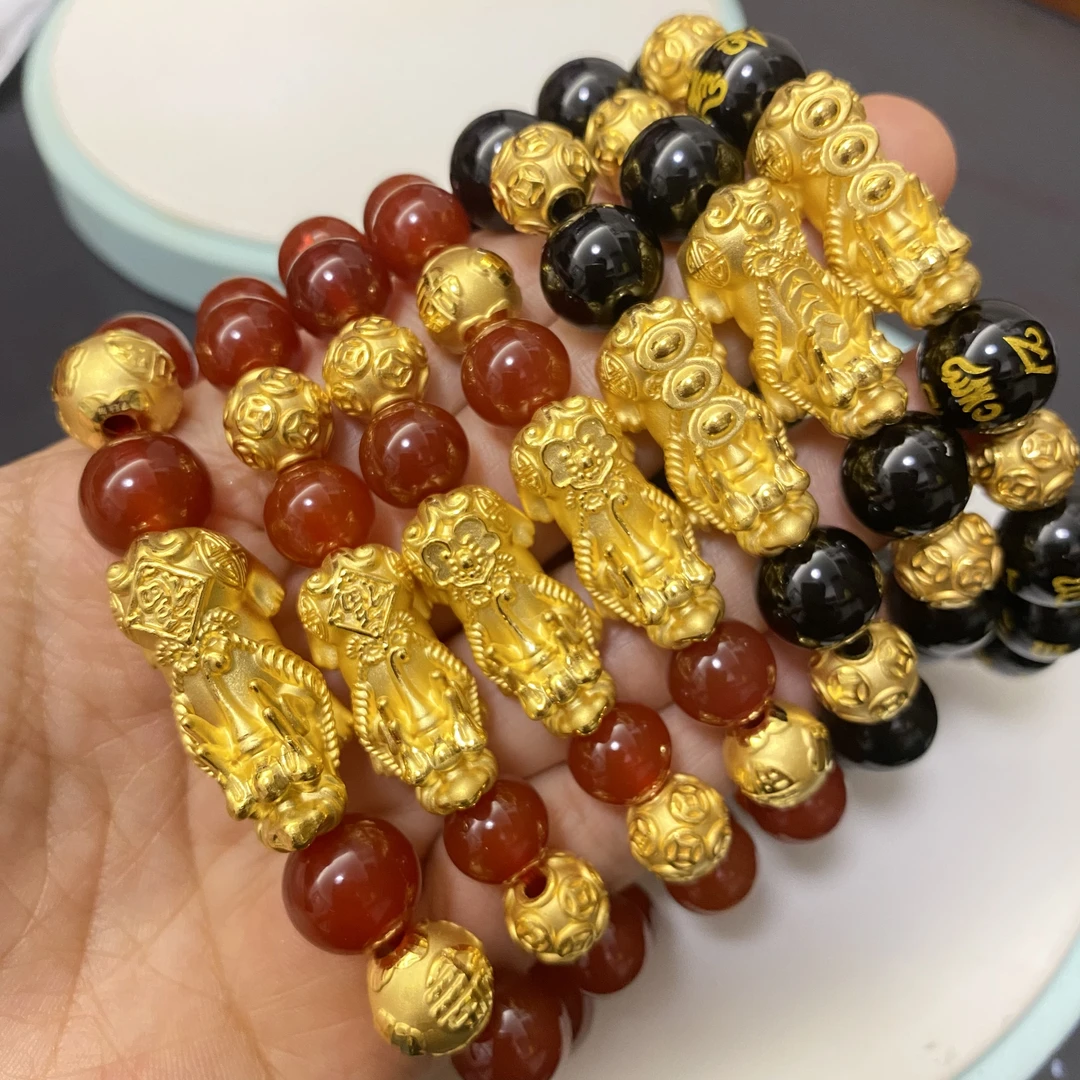 男女士福利款足金貔貅手串（多样性）