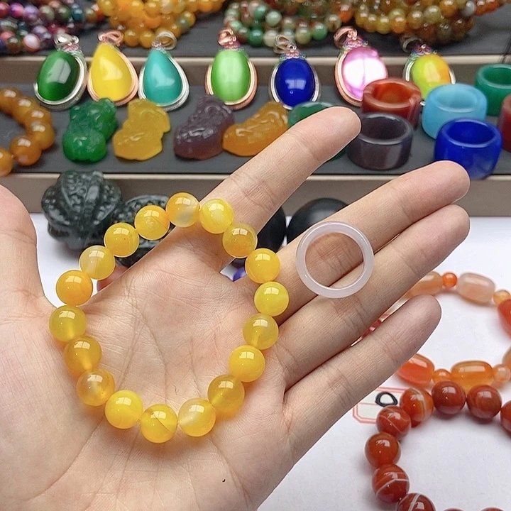 【闪购商品】玛瑙/玉髓颈饰未镶嵌晴***
