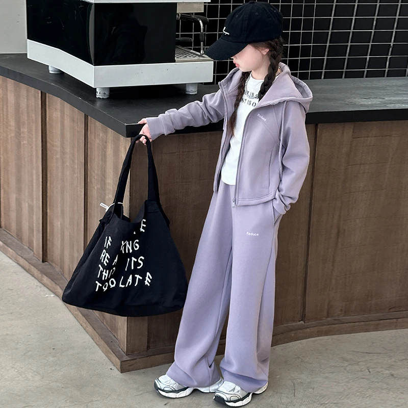 女童套装春秋款2024新款洋气儿童时髦大童秋装休闲运动两件套秋季