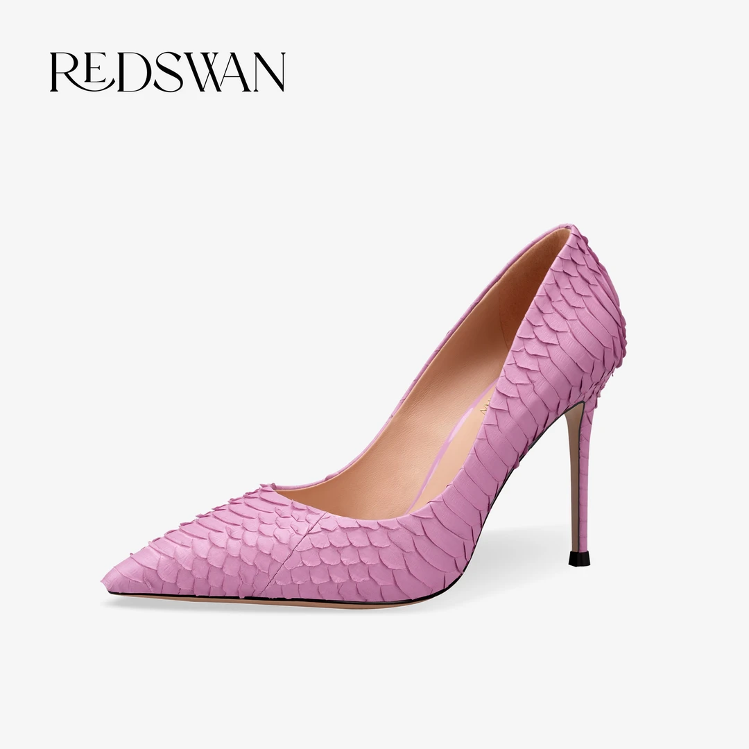 【杨红霞专属】REDSWAN 浅口高跟鞋气质单鞋时尚百搭款细跟优雅尖头