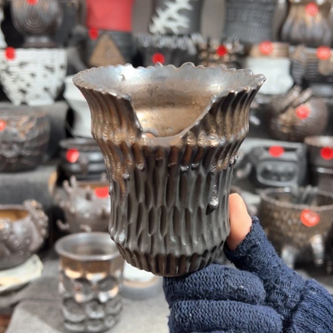 【闪购商品】陶瓷瓶口8.5高10微瑕