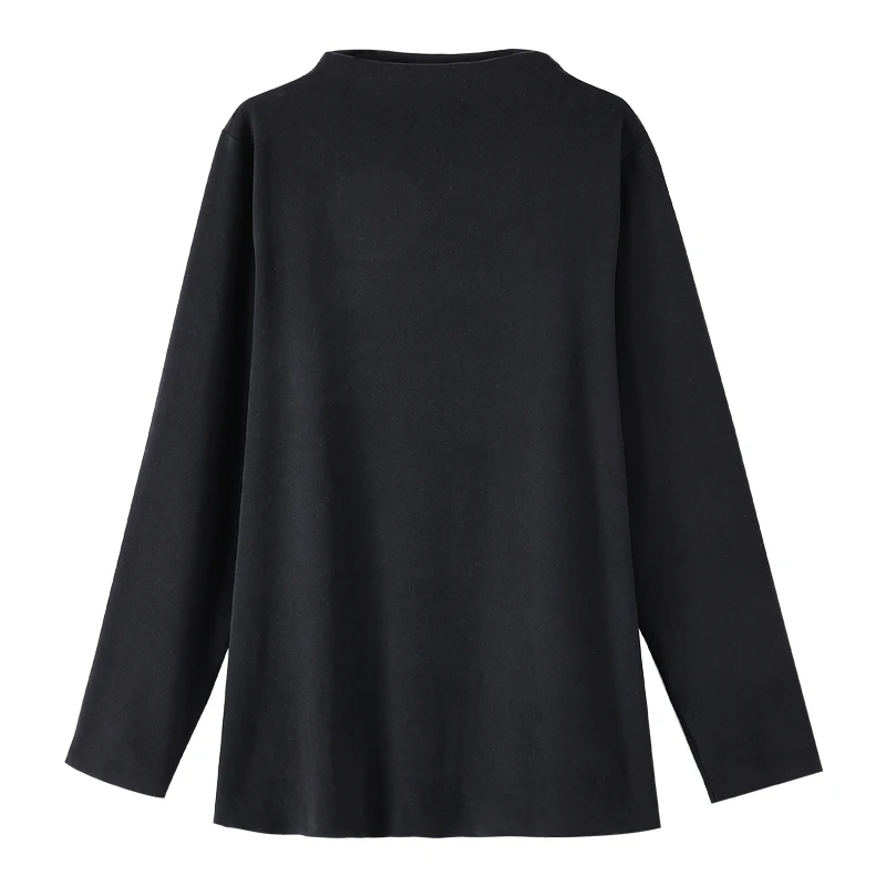 61205T大码女装胖mm270斤休闲上衣T恤衫春装新款长袖显瘦打底衫女
