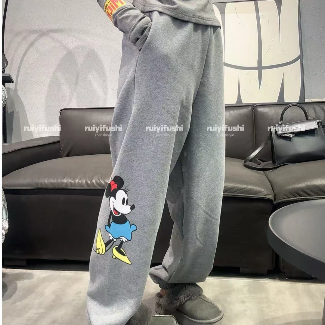 《赵小姐推荐》米奇童趣加绒卫裤