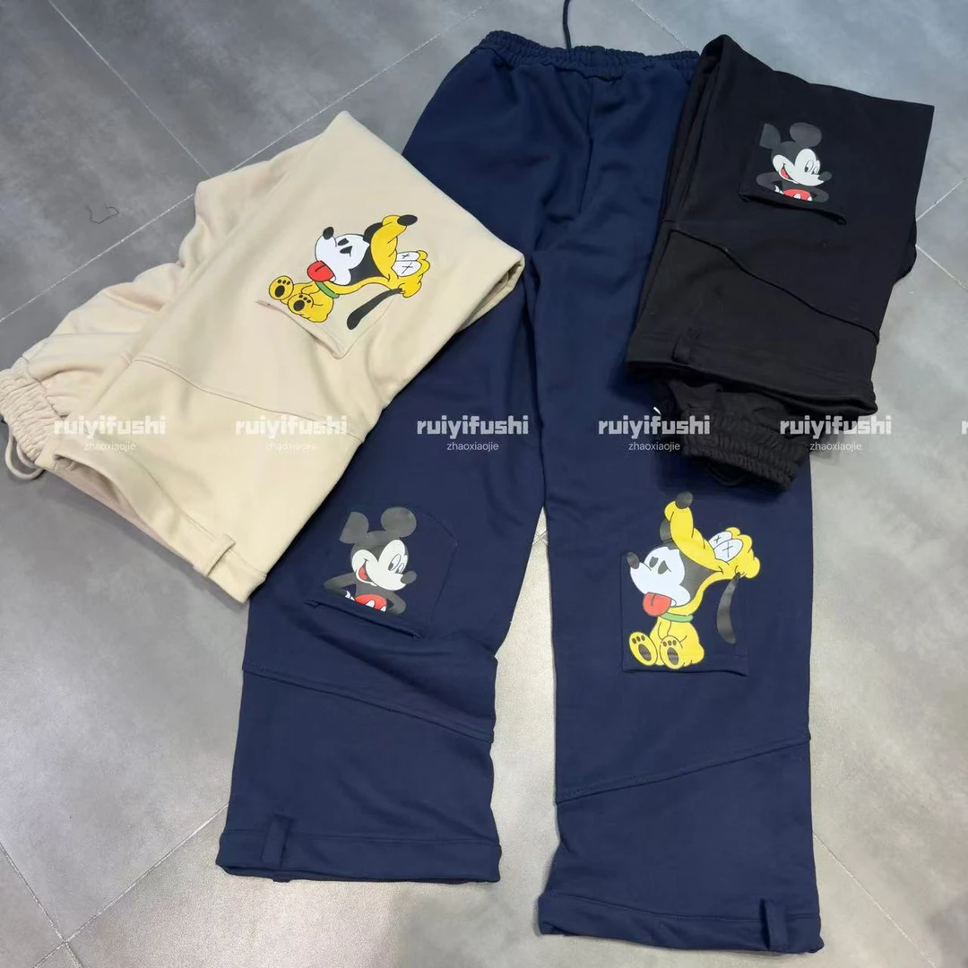 《赵小姐推荐》韩系俏皮趣味加绒休闲裤