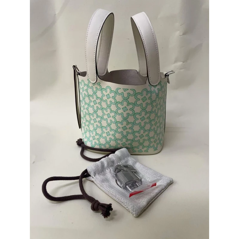 99新 Hermes/爱马仕  小花14菜篮子