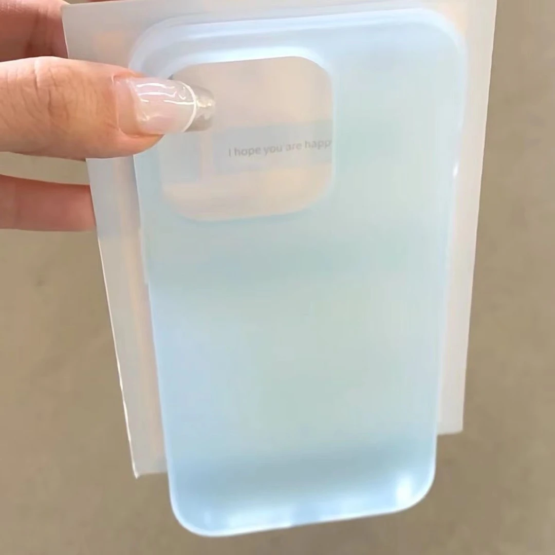 半透雾面粉蓝绿黄苹果15/14/13promax手机壳12/11软xr/xs透明7/8p