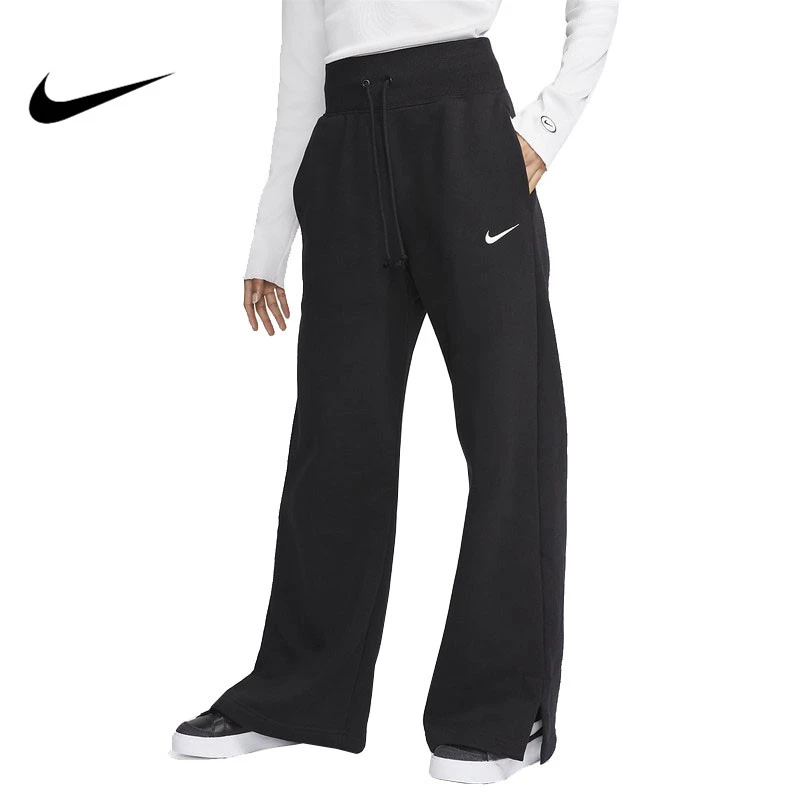 Nike/耐克女子PHNX FLC HR PNT WIDE运动训练休闲长裤 DQ5616-010