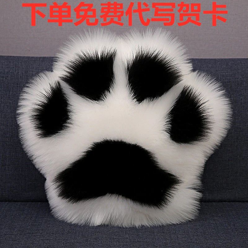 【小扬哥推荐】北欧风熊猫掌抱枕ins可爱猫爪抱枕沙发床头靠枕客