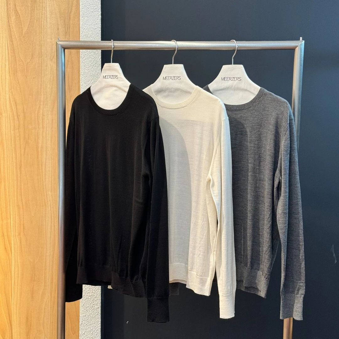 【茉舍】COEMES 针织纯色百搭时尚圆领秋冬毛衫CM2402904-990