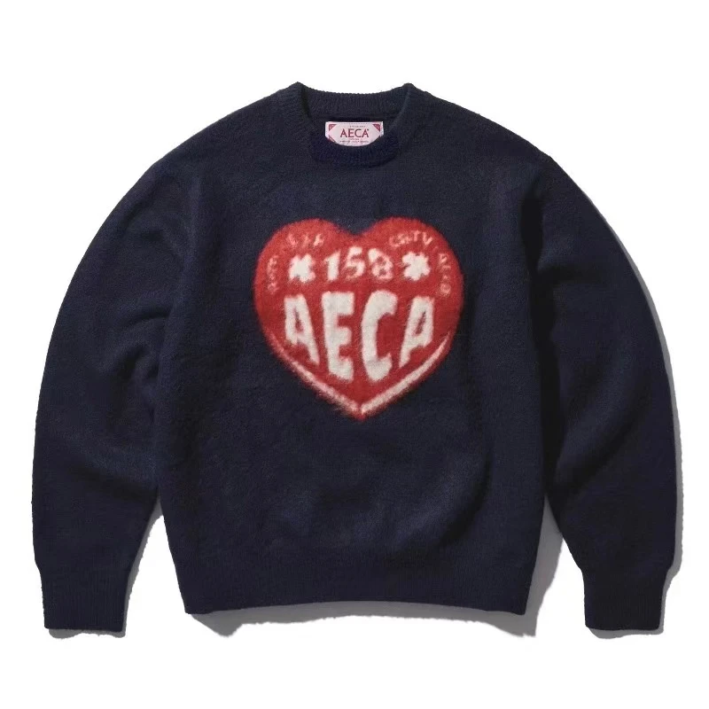 【茉舍】AECA 爱心套头毛衣AECA24AW005-790