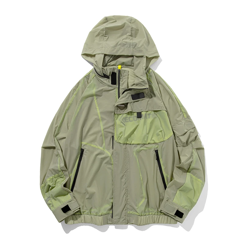 GETAIPIAO户外机能冰感透气皮肤衣4面弹情侣宽松百搭外套潮-91039