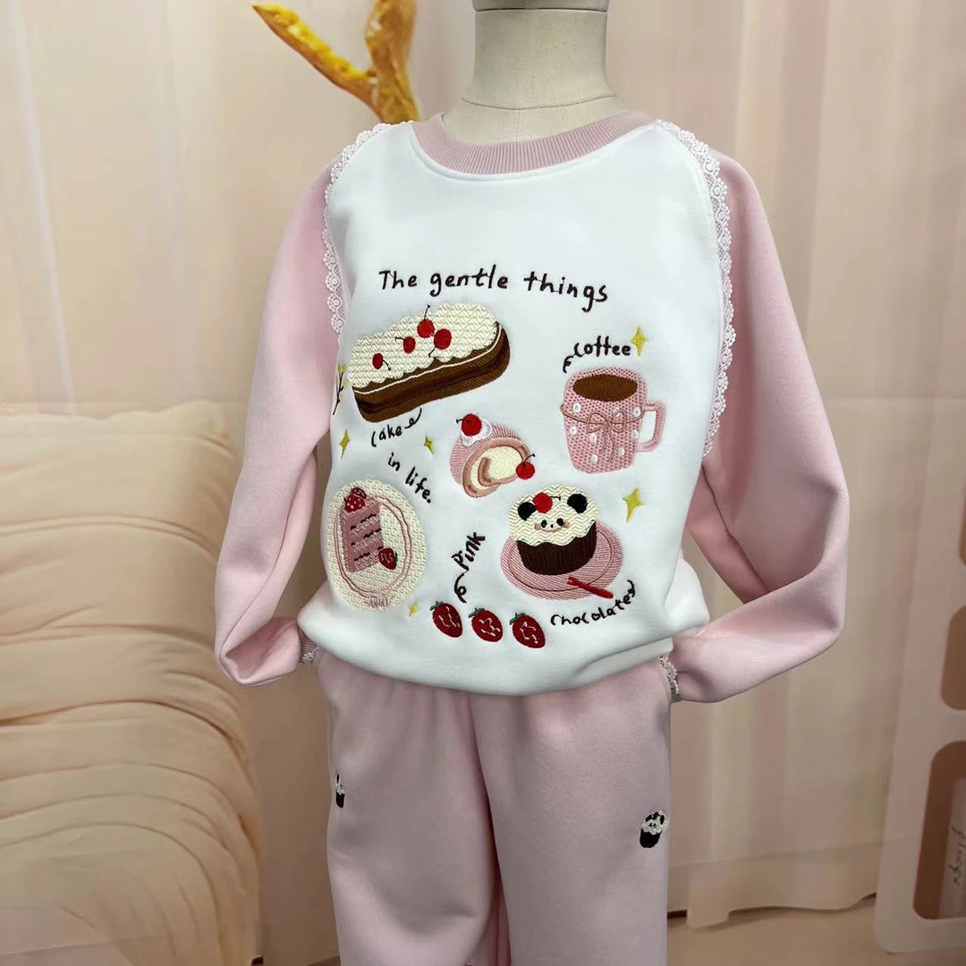 冬季加绒新款儿童亲子女童套装（通用3）