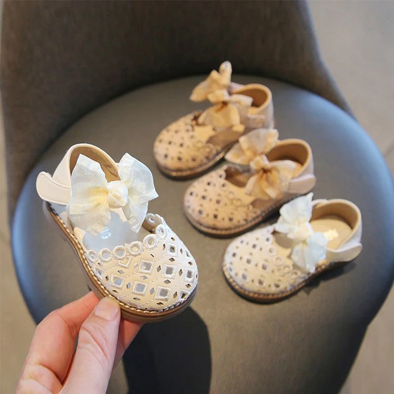 新15-25码公主鞋单鞋镂空透气婴儿学步鞋女宝宝软底凉鞋夏季