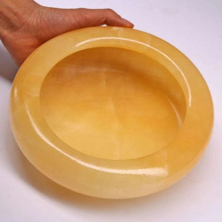 家用石头烟灰缸大号玉石石头爆款高级家用大气客厅创意轻奢烟灰缸