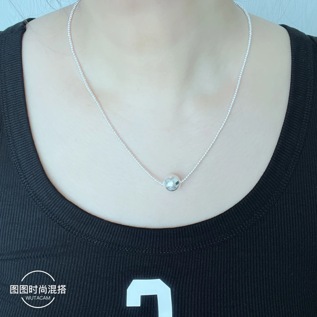 坠链均925银 B纯手工【转运珠项链】 时尚  百搭 简约  气质   甜美