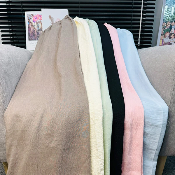 高个子加长版居家纯色遛弯裤垂感宽松睡裤女慵懒显瘦拖地山本裤