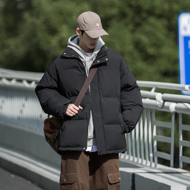 棉服男冬季新款宽松加厚保暖棉衣外套美式复古潮牌学生休闲棉袄子