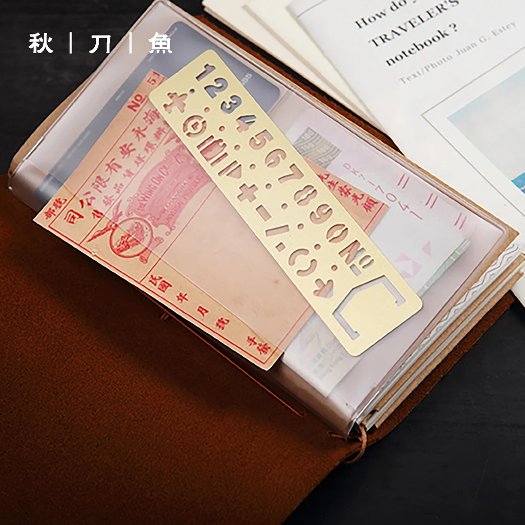 手帐本透明夹袋 旅行笔记本PVC收纳袋 本子文件夹名片夹票据收纳