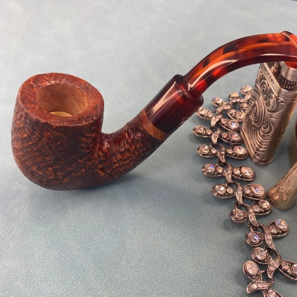 意大利沃尔坎石楠木手工制作萨克斯大弯烟斗石楠木烟斗石楠木斗