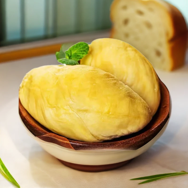 （到手4盒）Q泰国金枕冷冻榴莲肉 有核含包装400g/盒冷链好吃