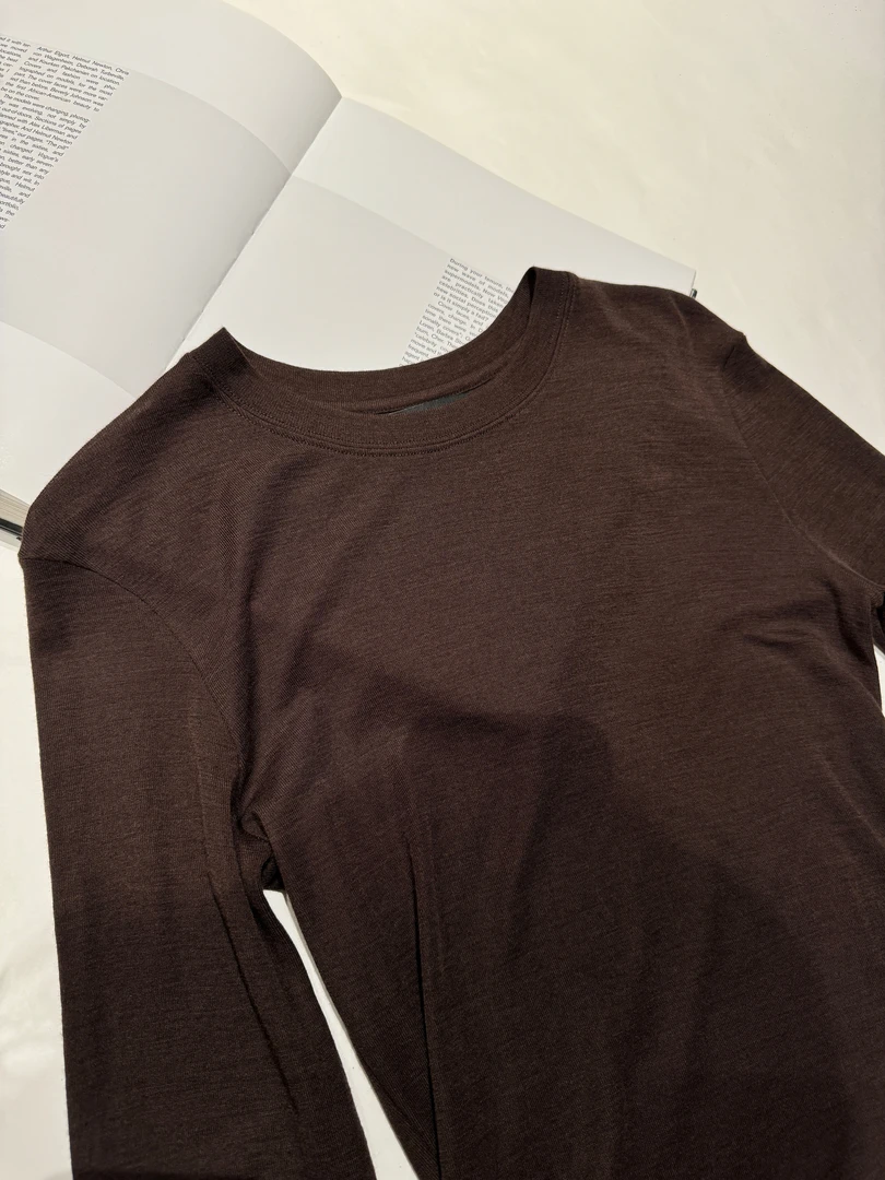 BIG WHITE REMADE“西雅图之夜”定制款绵羊毛高端长袖T恤DB0571-1