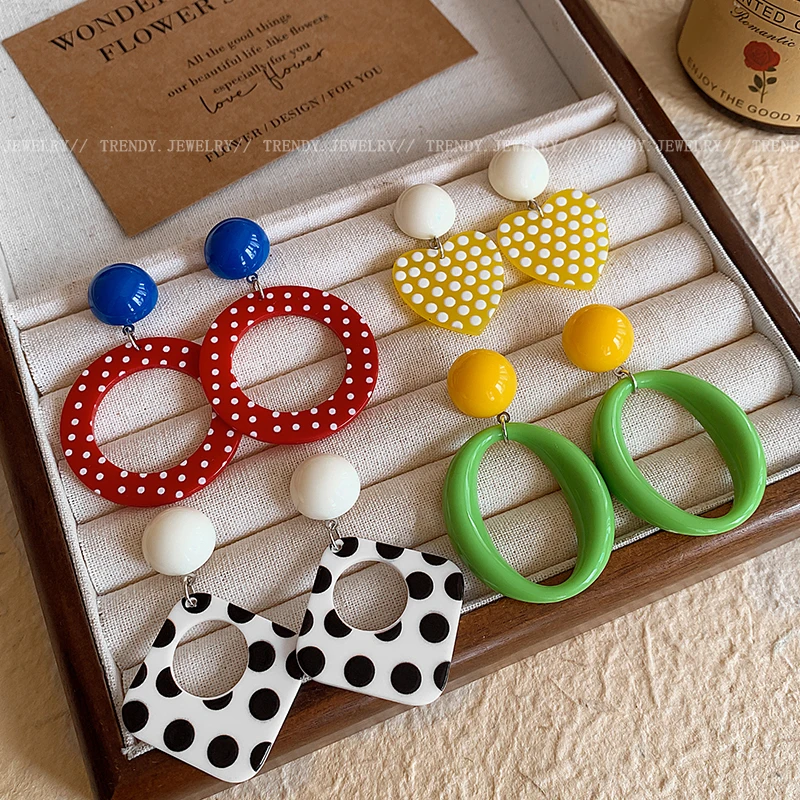 合金无非金属耳饰 复古港风耳环女高级感小众设计气质方圆脸耳饰