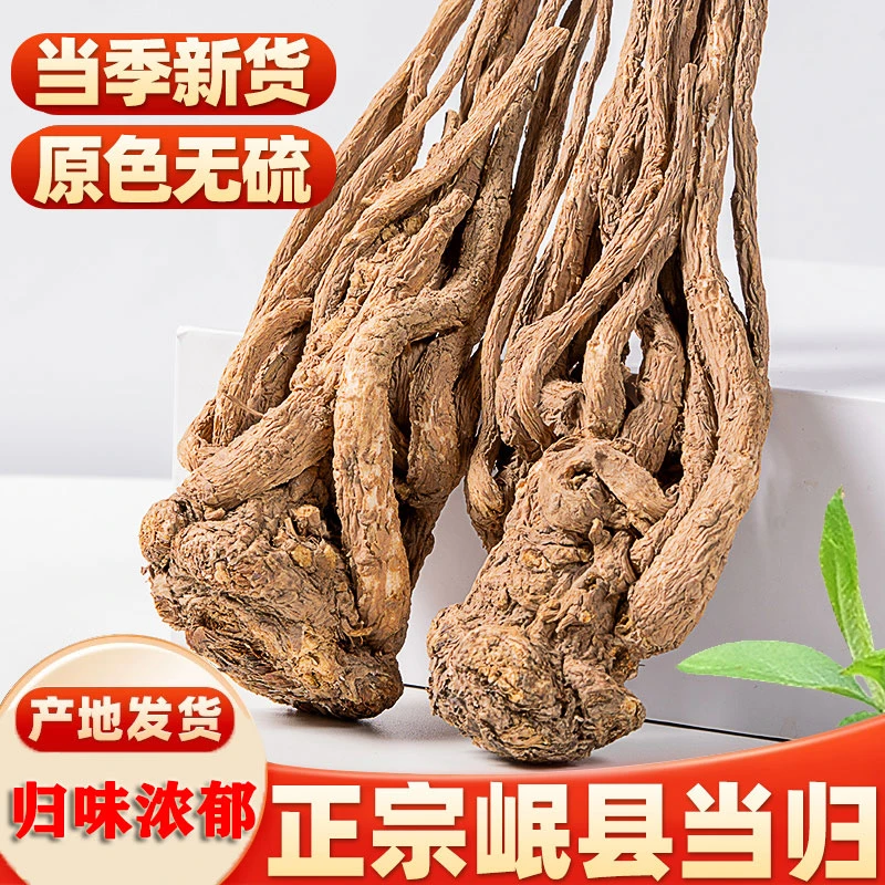 整根新货当归甘肃岷县正宗全当归产地直销挑选正品配党参黄芪切片