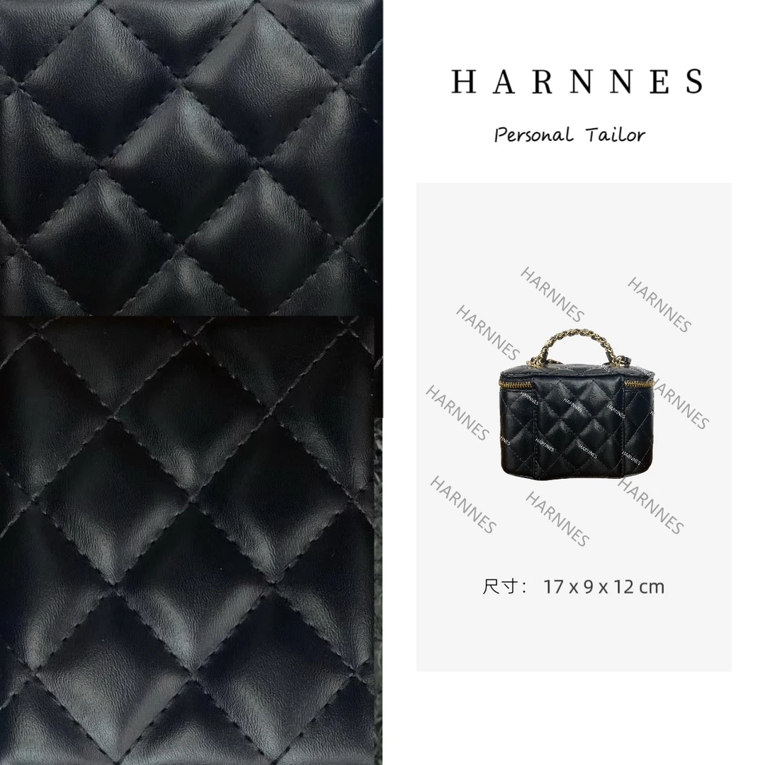 HARNNES  手工真皮女包  手提钻 斜挎 链条   A030 黑色