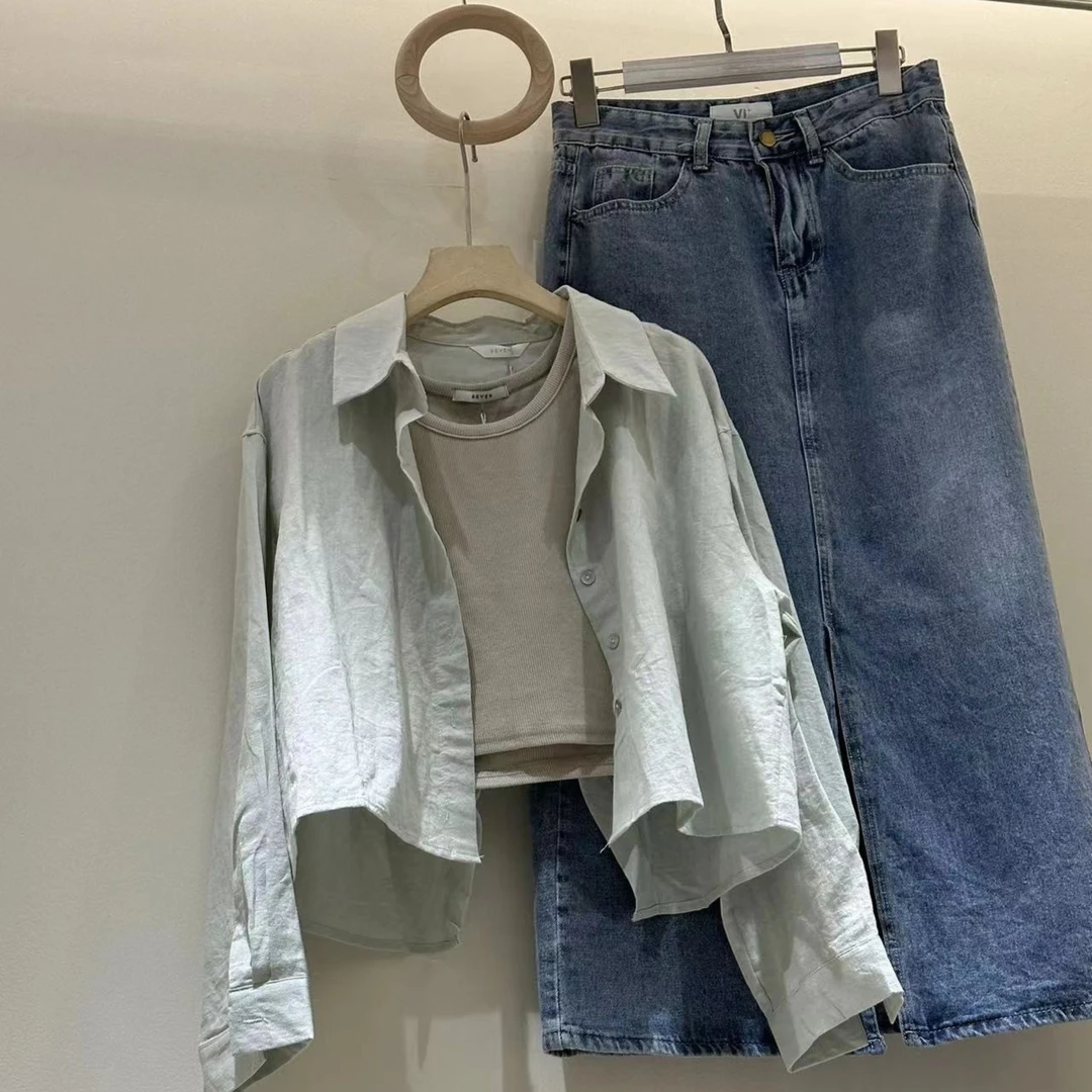 气质收腰长袖休闲百搭时尚韩版宽松