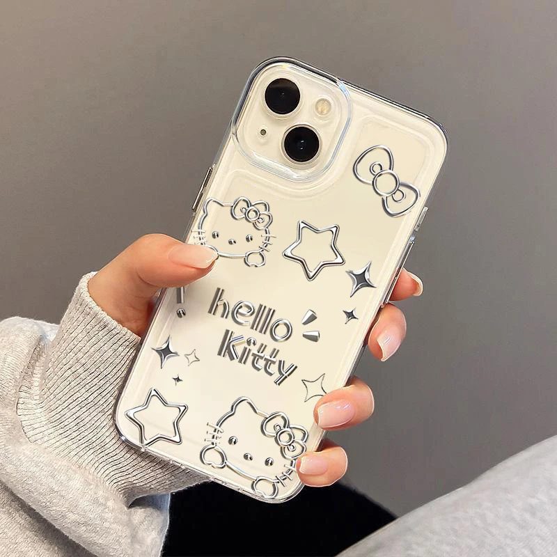 Kitty猫苹果15手机壳iPhone13/14promax防摔12/11全包xr卡通8p7软