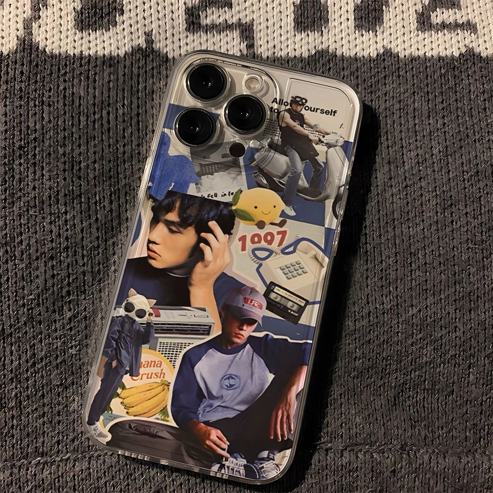 复古杰伦插画苹果15手机壳iPhone13/14promax防摔12/11高级xr全包