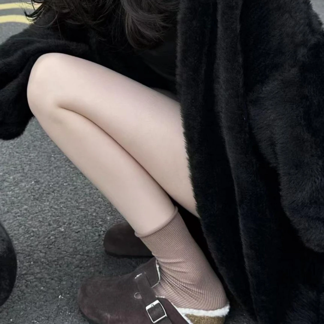 【梁】2025年新款冬季加绒气质百搭毛毛勃肯鞋