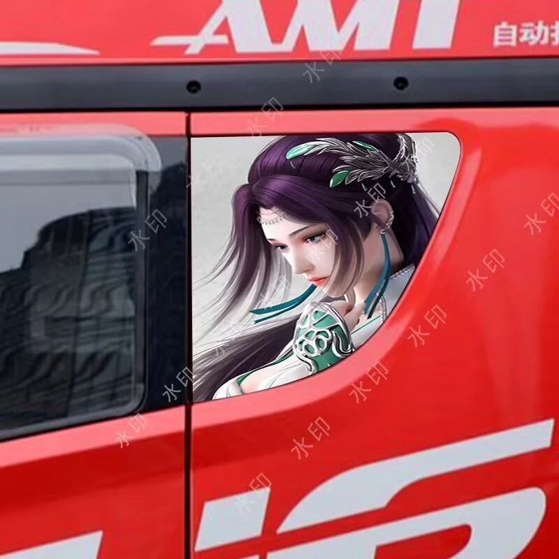 大货车卧铺侧窗贴画单透个性装饰解放德龙欧曼汕德卡东风