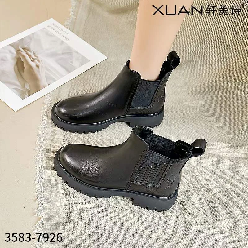 3583-7926轩美诗专柜正品2024秋季新款烟管靴短筒靴套筒女靴单靴