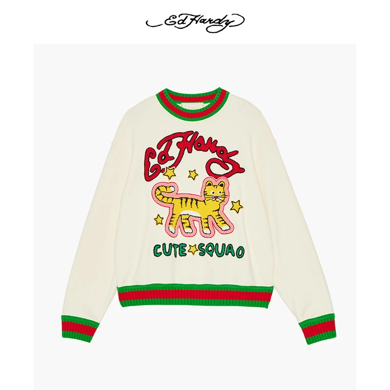 Ed Hardy/埃德哈迪潮流撞色卫衣E1PDW396