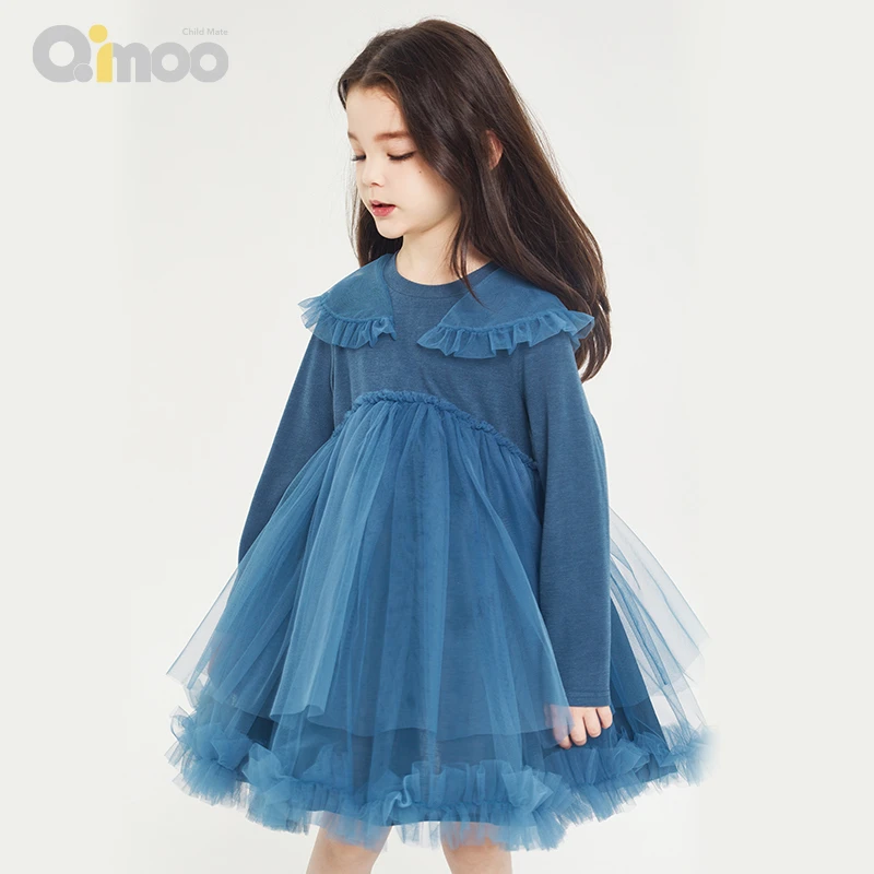 淇木Qimoo23秋季女童连衣裙宽松蓬蓬裙甜美公主仙女裙QMT3LP230B