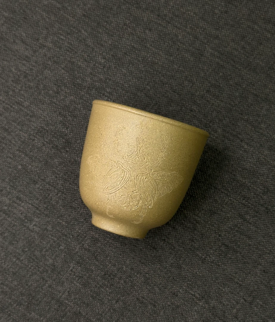 段泥刻绘主人杯【富甲一方】