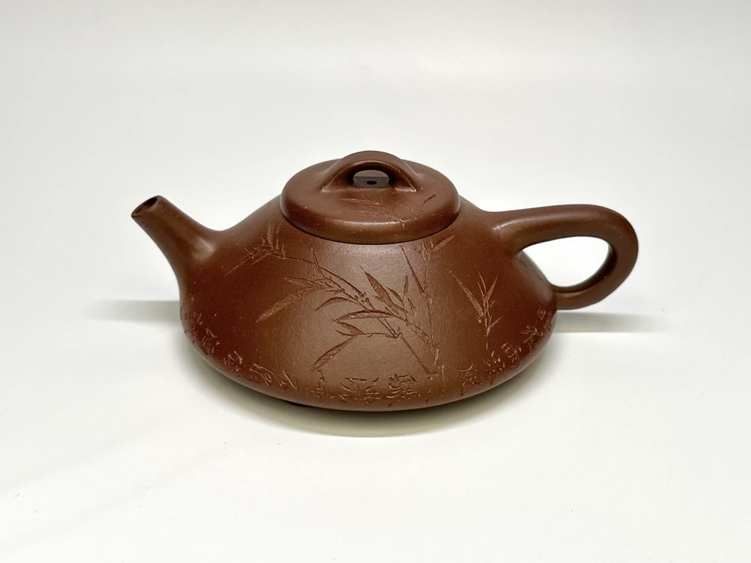 紫泥刻绘版【子冶石瓢壶】