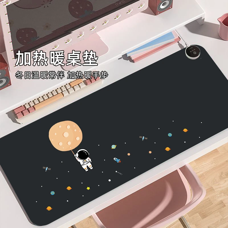 加热鼠标垫办公室桌面加热暖桌垫学生写作业写字发热桌垫暖手防水
