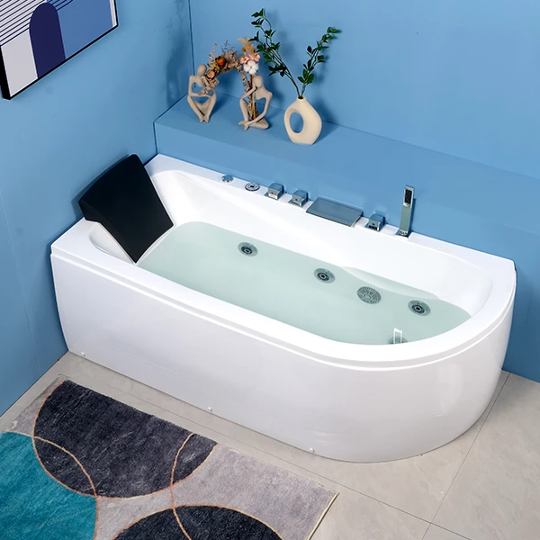 加厚小户型亚克力冲浪泡澡按摩浴缸日式弧形浴缸成人网红款浴盆