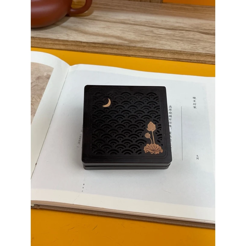 四季荷塘月色盘香香炉