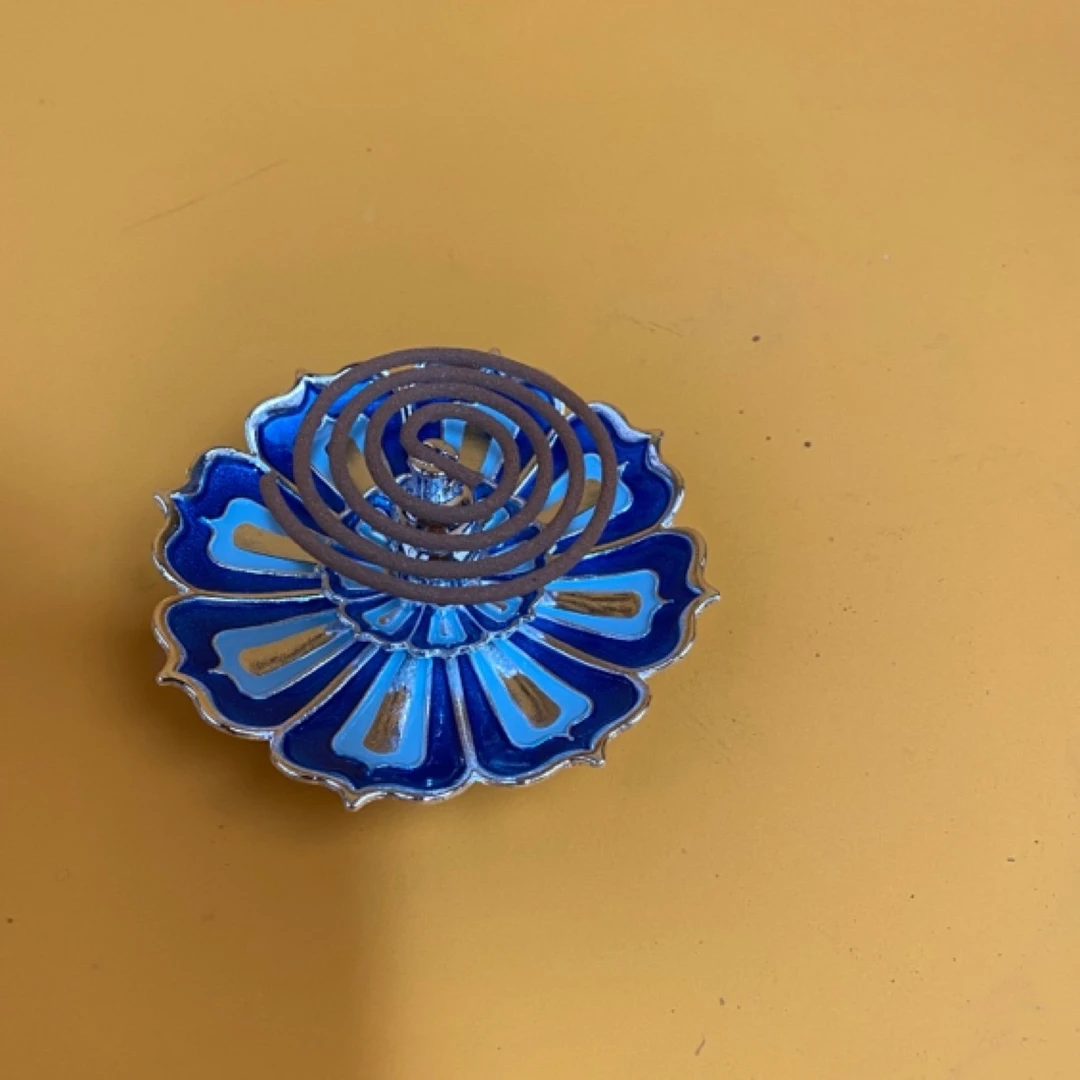 幻彩蓝莲花线香插香炉香薰