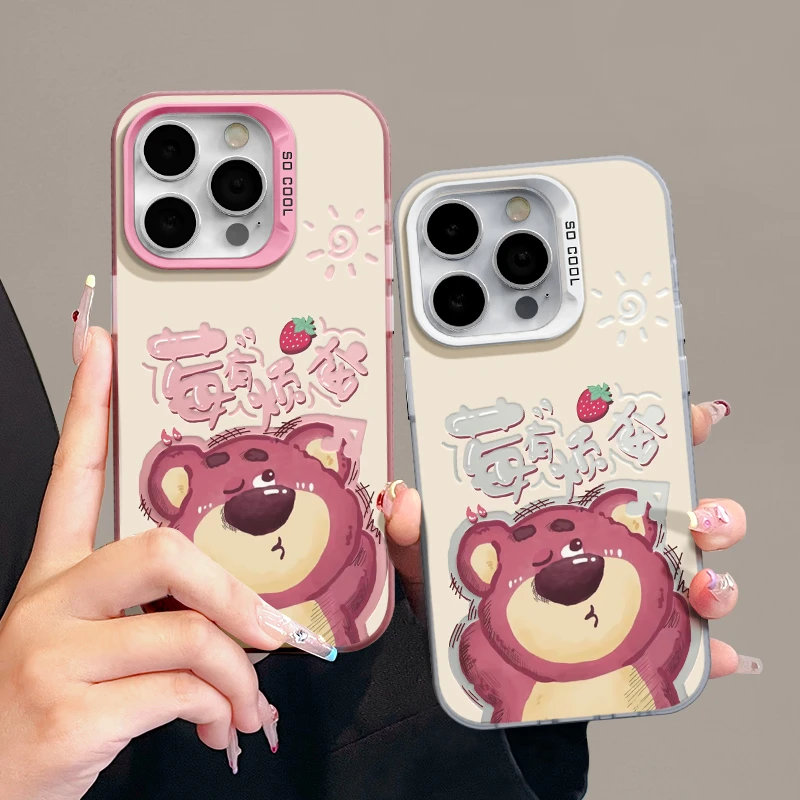 莓有烦恼草莓熊imd手机壳苹果华为荣耀vivoOPPO个性卡通防摔可爱