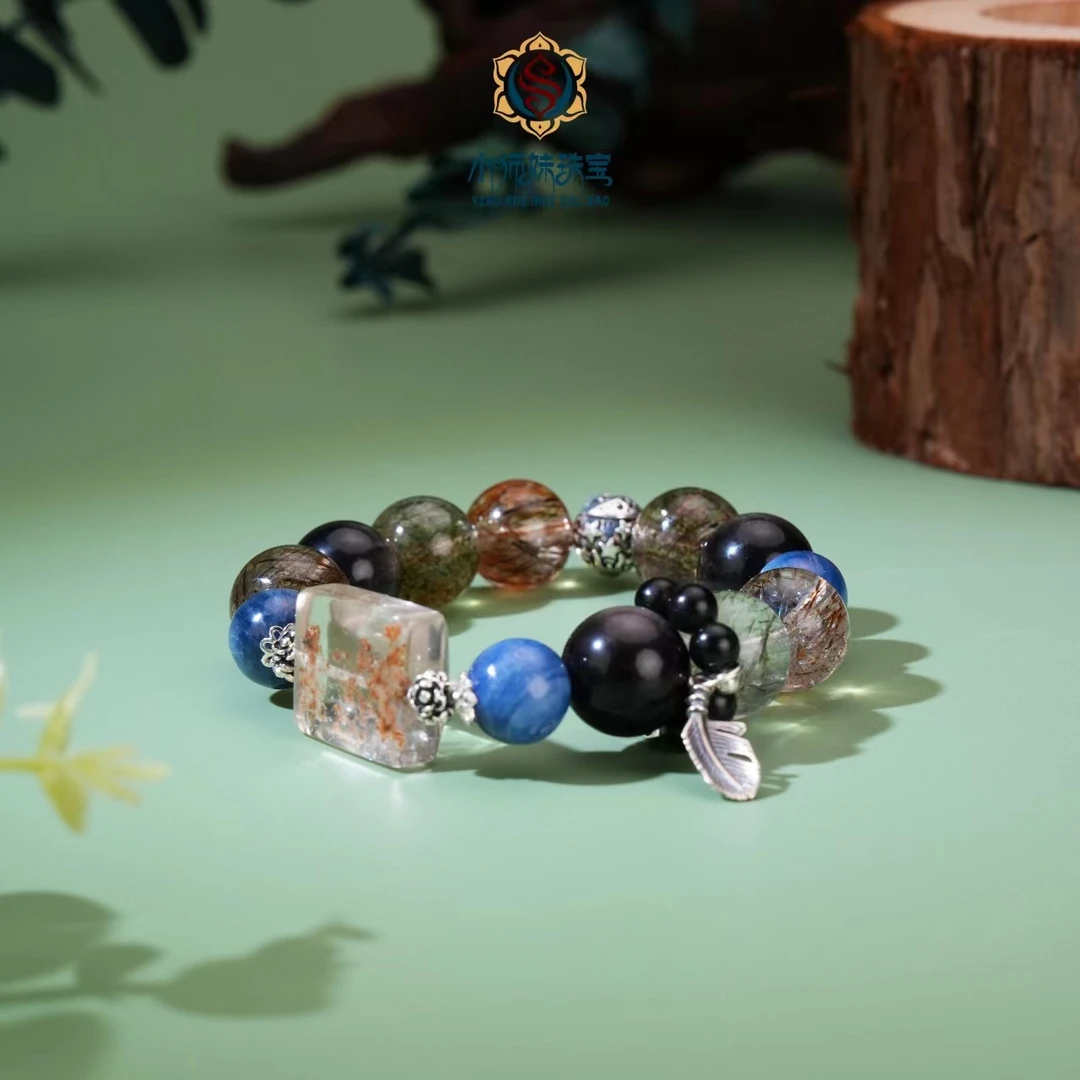 小师妹|黑金超银黑曜手串