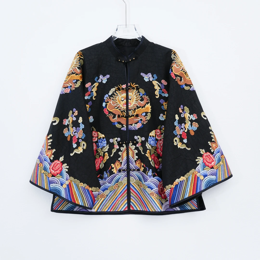 上衣中国风传统国风复古百搭重工刺绣太太服2410215