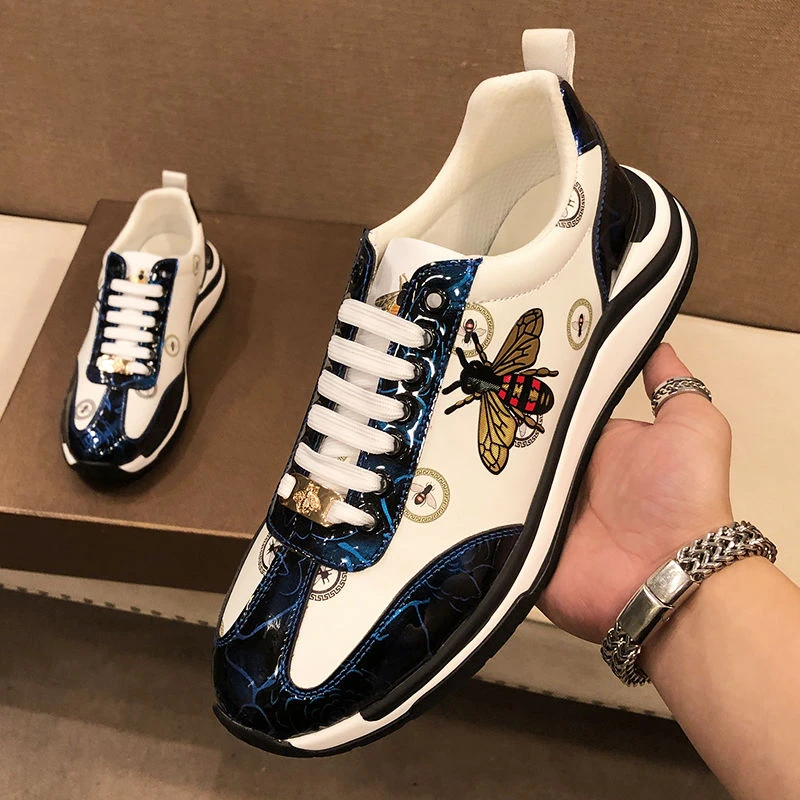 鞋子男款小蜜蜂男鞋运动鞋小白低帮百搭潮流四季款休闲小白鞋男