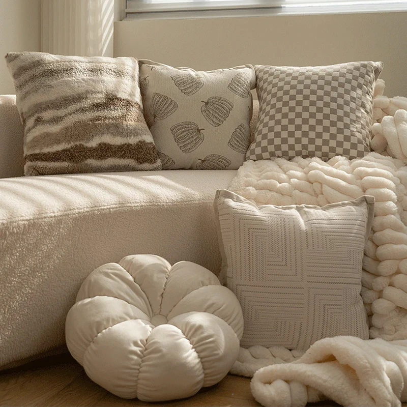 法式奶油风抱枕组合高级感枕套家用客厅装饰沙发靠枕靠背床头靠垫